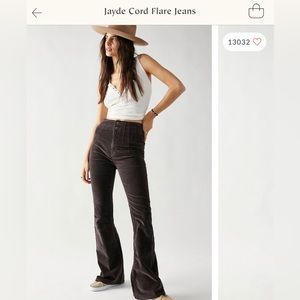 Free People Jayde Cord Flare Jeans